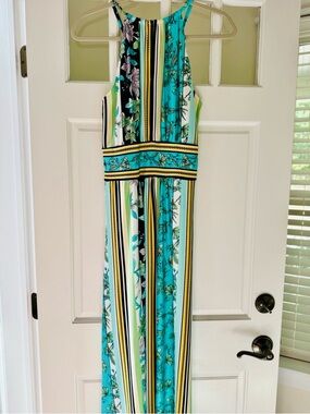🌺NWT women’s Large Striped Floral Maxi Dress ✨💲79